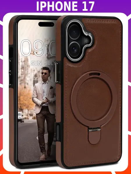Bricase Стильный чехол из кожи для IPHONE 17