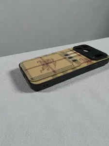 Чехол Burberry с картхолдером для iPhone 17 Pro Max премиальная экокожа, полная защита, фирменная коробка