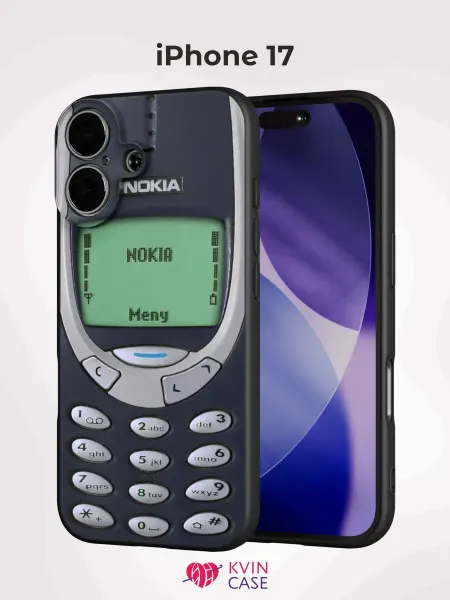KVIN CASE Чехол на iPhone 17 с принтом Телефон Nokia