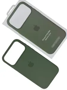 Чехол силиконовый МagSafe для iPhone 17 Pro Max Light Pink с анимацией NFC, Silicone case magsafe для Айфон 17 Про Макс розовый