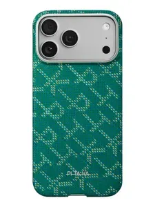 Pitaka Monogram Ultra-Slim Case iPhone 17 Pro Max Чехол для смартфона, зеленый