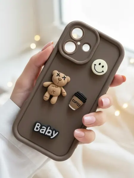 Red Cat Чехол на iPhone 17 с объемными фигурками