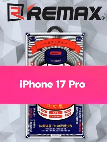 Защитное стекло iPhone 17 Pro, Remax GL-27 ударопрочный, черный