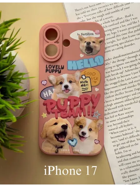 Liamoon Чехол на iPhone 17 с принтом Собачки