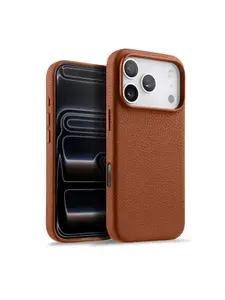 Кожаный чехол накладка с Magsafe Regal SC для iPhone 17 Pro Max, красный