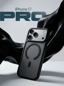 Чехол на iPhone 17 Pro с MagSafe, айфон 17 про, черный, с магсейф