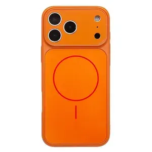 AG чехол для Iphone 17 PRO( Айфон 17 про) с поддержкой Magsafe, оранжевый