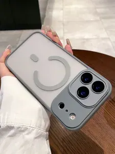 Чехол на Iphone 17 Pro MagSafe / Противоударный, Серый / С защитой камеры / Магнитный