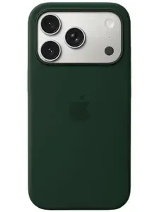 Силиконовый чехол для iPhone 17 PRO MAX (Айфон17 про макс), темно-зеленый