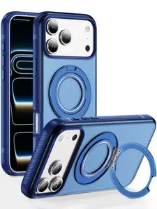 ZAZPOL Чехол для iPhone 17 Pro Max/ чехол на айфон 17 про макс прозрачный, с кольцом подставкой