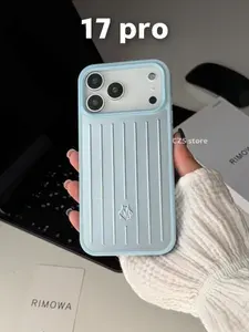 Чехол для iPhone 17 Pro алюминиевый, голубой