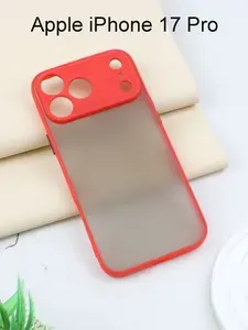 Чехол для iPhone 17 Pro, защита камеры, красный
