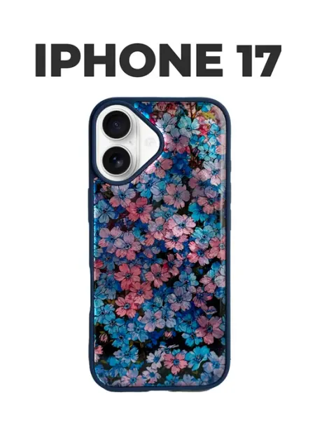TelCase Чехол на iphone 17 с цветочками