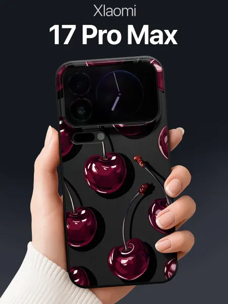 SCDesign Чехол на Xiaomi 17 Pro Max с вишнями