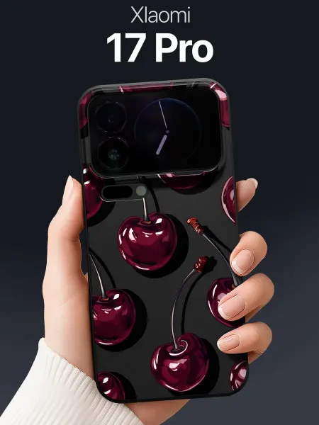 SCDesign Чехол на Xiaomi 17 Pro с вишнями