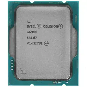 Процессор Intel Celeron G6900 OEM (CM8071504651805-SRL67) - LGA 1700, 2 x 3.4 ГГц, L2 - 2.5 МБ, L3 - 4 МБ, 2хDDR4, DDR5-4800 МГц, Intel UHD Graphics 710, TDP 46 Вт