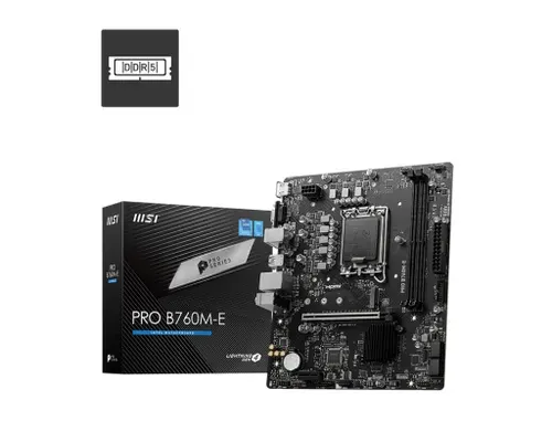 MSI PRO B760M-E LGA 1700 DDR5 Материнская плата