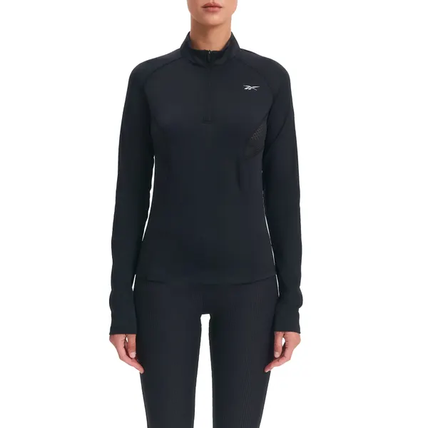 ReebokЛонгслив спортивный RUNNING 1/4 ZIP