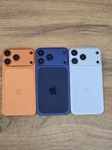 Корпус металлический для iPhone XS MAX в стиле iPhone 17PRO синий(корпус,сим-лоток,кнопки,шлейф, скотч батареи)