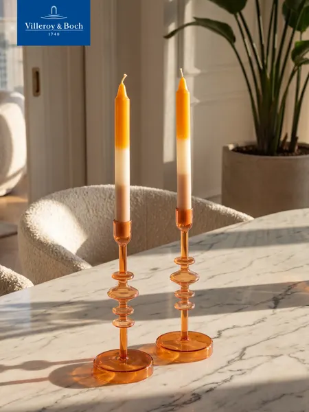 Свечи декоративные 2 шт, 24,6 см, Like Home, Apricot clay, Villeroy & Boch, Натуральный Воск