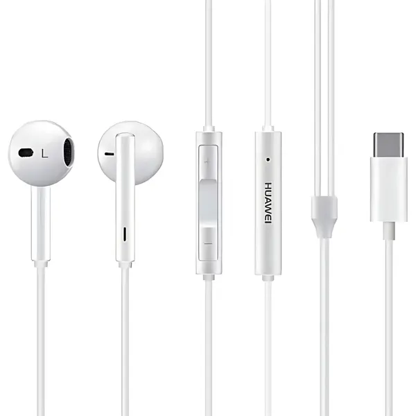 Наушники гарнитура с микрофоном Huawei CM33, USB Type-C, белый