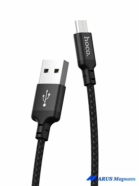 Кабель HOCO X14 Micro-USB / USB Type-A 2.4A (1 метр) для быстрой зарядки смартфонов и передачи данных