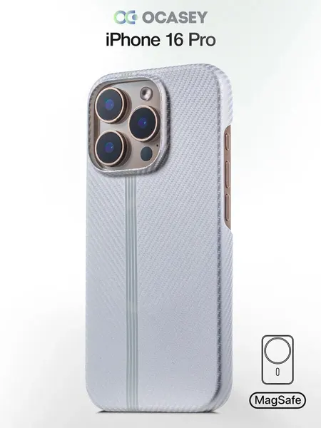 Чехол О'Кейси, для iPhone 16 Pro, карбоновый, ультратонкий, ударопрочный