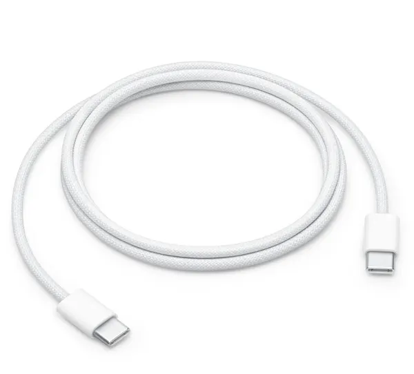 Кабель USB-C to USB-C, 60W, 1м, без упаковки, белый