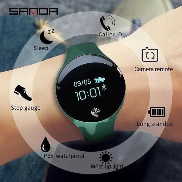 SANDA SD02Z спорт браслет для спорта с функцией шагомера и оповищениями