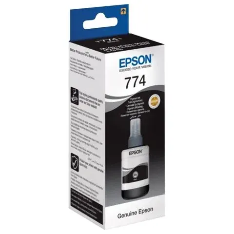 Краска для принтера EPSON 774 (T7741), чернила для СНПЧ Epson M100/M105/M200, черные (C13T77414A)