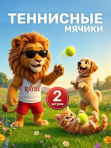 Raybe Мяч теннисный, 2 шт