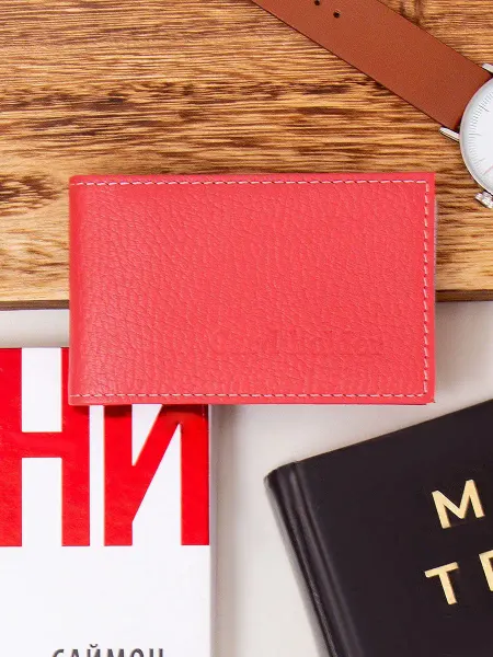 RICH LINE Home Decor Визитница из натуральной кожи кожаная кредитница на 18 карт