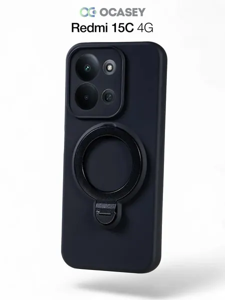 Чехол О'Кейси, для Xiaomi Redmi 15C 4G, с защитой камеры, черный
