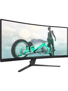 Philips 34" Монитор (34M2C3500L), VA, 3440x1440 Ultra WQHD, 180 Гц, Изогнутый экран, черный