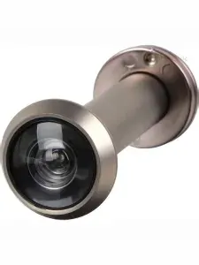Doorlock Глазок дверной панорамный до 180 градусов со шторкой, 50-85 мм, VA16 MBSN матовый никель