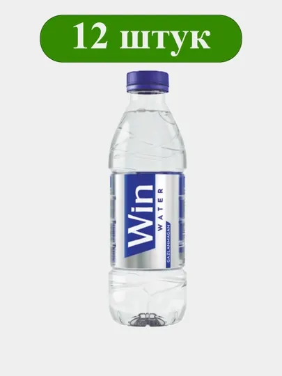 Вода природная питьевая артезианская негазированная Win WATER 0,33 л × 12 шт