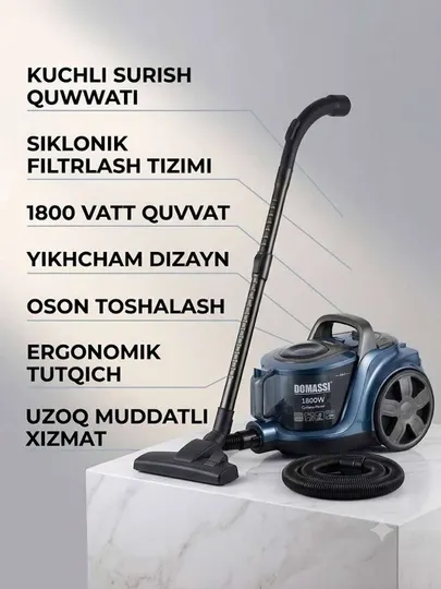 Циклонный пылесос DOMASSI DM-7009, 1800W