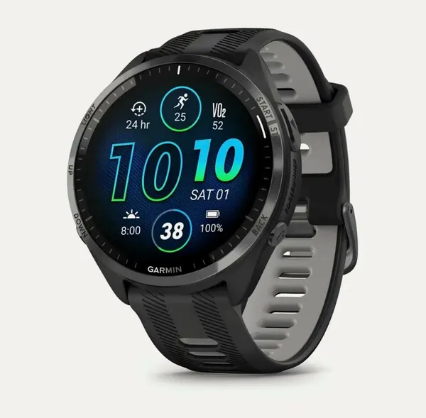 Умные часы GARMIN Forerunner 965 Black Carbon Gray DLC Titanium Bezel - Черные 010-02809-00