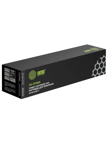 Картридж Cactus CF350A (HP 130A) черный для HP LJ Pro MFP M176/M177