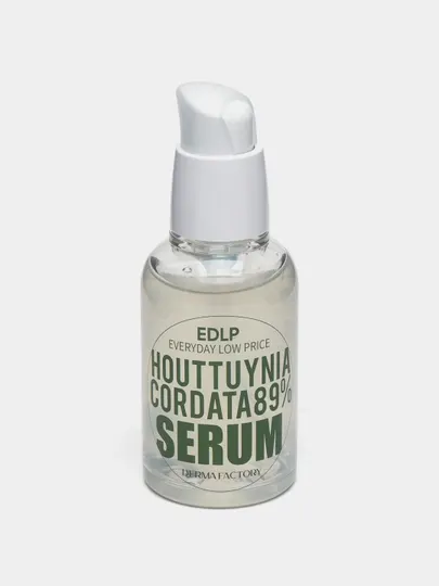Derma Factory Сыворотка для лица Houttuynia Cordata 89% Serum, Успокаивающая, с экстрактом цветка хауттюйнии, 50 мл, 2 шт