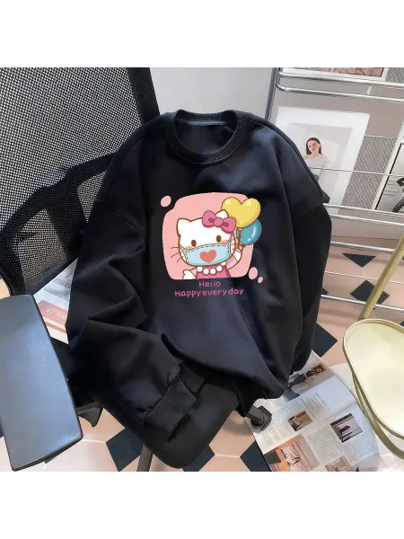 Повседневная толстовка с рисунком HelloKitty
