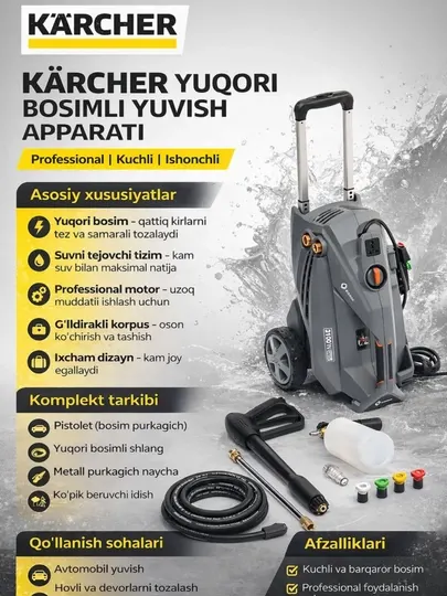 Gidrox Мойка высокого давления профессиональный 190 бар GD-3100