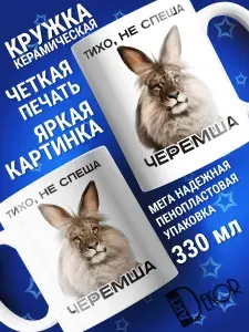 Кружка мем с приколом ЧЕРЕМША