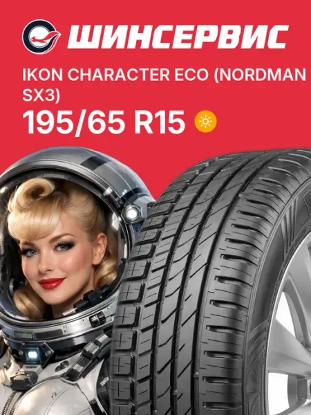 Ikon Tyres Russia Шины летние 195 65 r15 91H Character Eco (Nordman SX3)