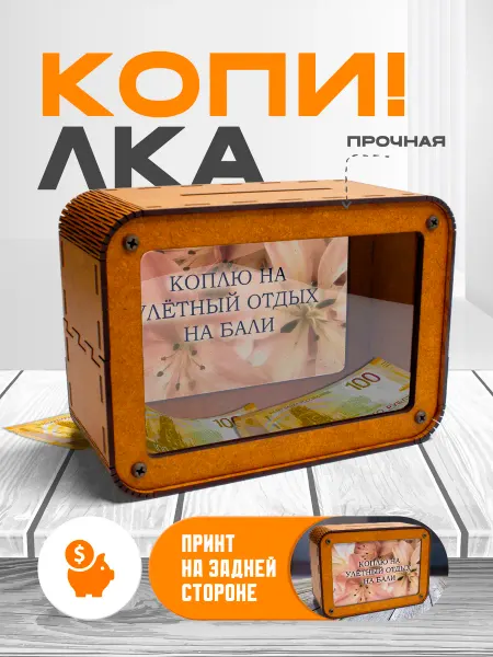 KopiCash Копилка для денег и чаевых на путешествие