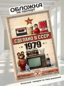 Обложка на паспорт Сделано в СССР 1979
