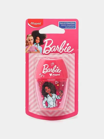 Точилка для карандашей Maped PS 1H Shaker Barbie Blister