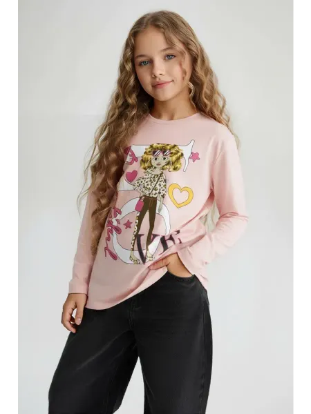 Amour kids Хлопковый лонгслив детский повседневный