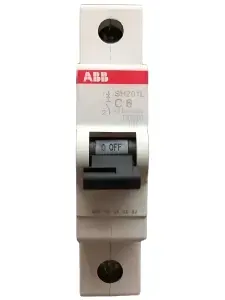 Автомат ABB SH201L 1P 6A C 4.5kA автоматический выключатель 6А