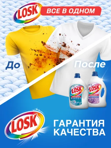Гель для стирки Лоск, Сиреневый Сад, 2,145 л